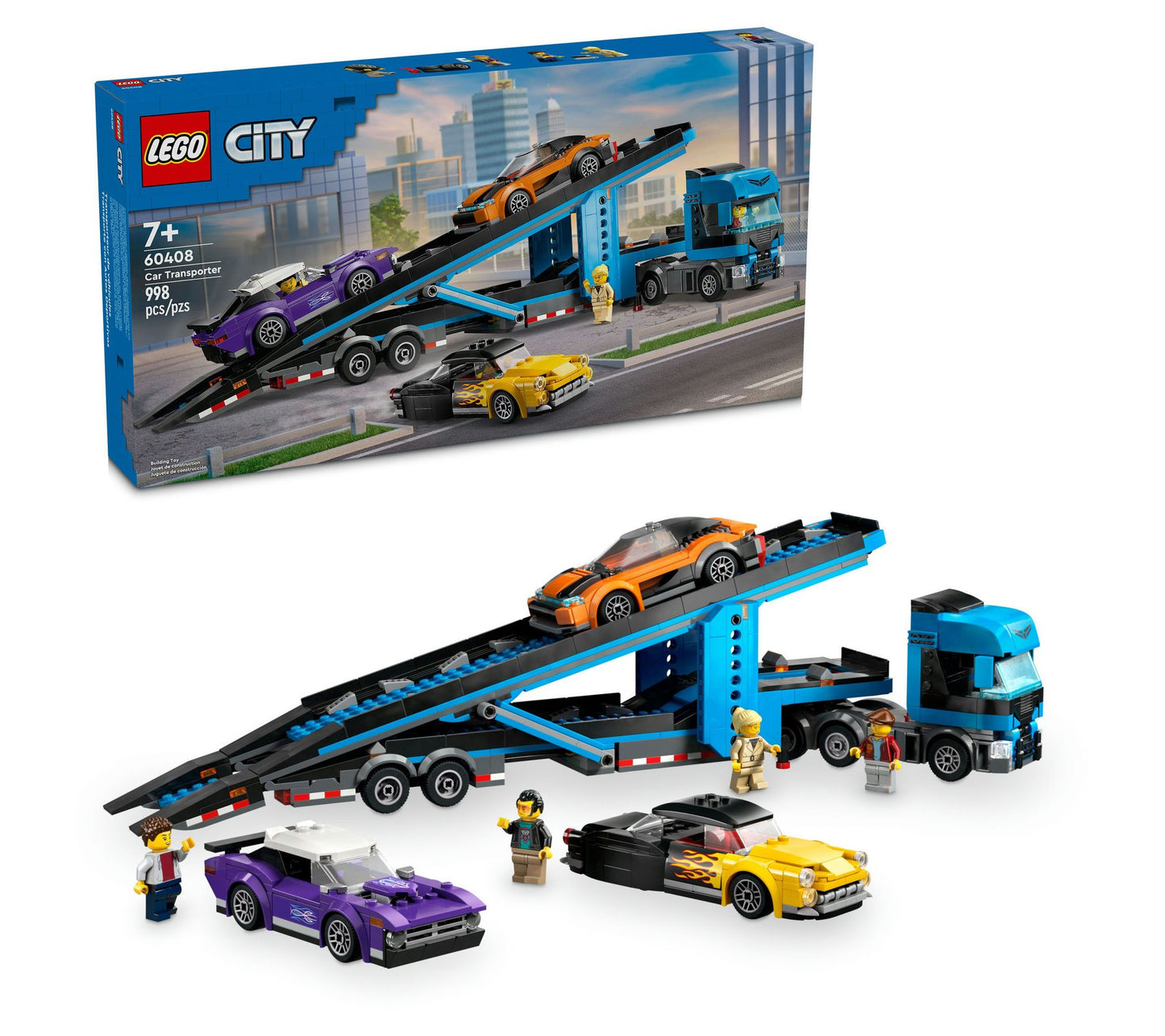 LEGO City Car Transporter Truck with Sports Cars