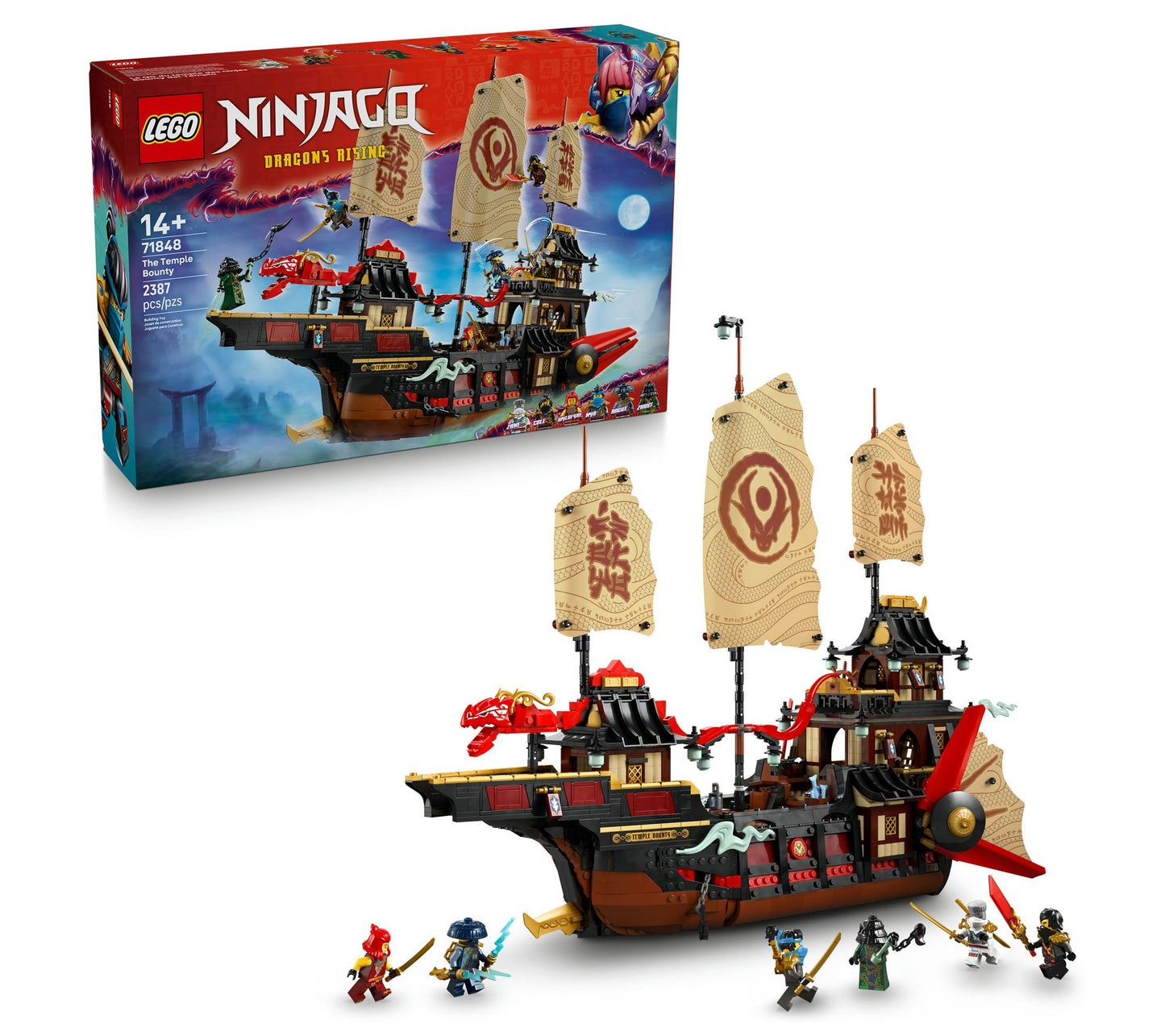 LEGO NINJAGO The Temple Bounty Ship Toy Building Kit