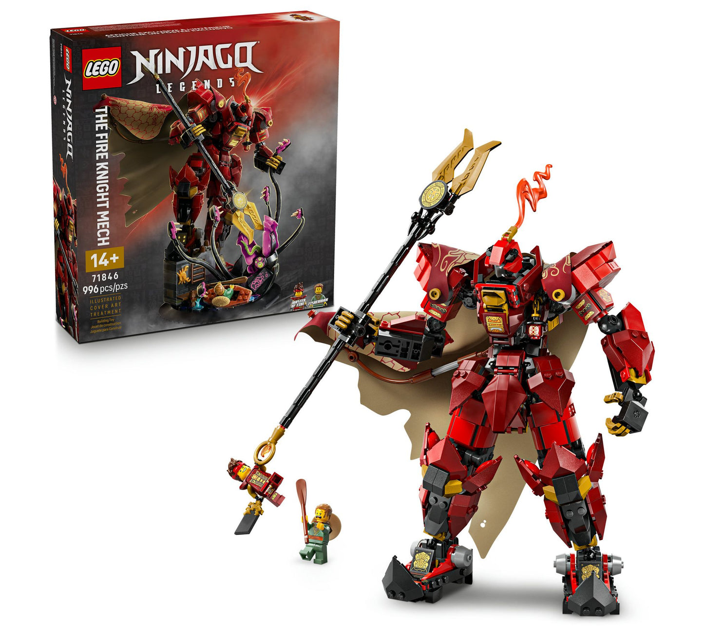 LEGO NINJAGO The Fire Knight Mech Building Kit