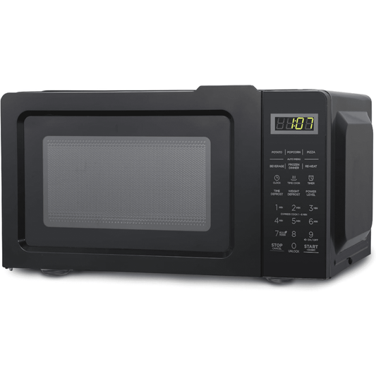 0.7 Cu. Ft. 700W Countertop Microwave Color: Black