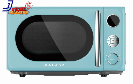 0.7 Cu Ft Retro Countertop Microwave Oven 700 Watts Blue New