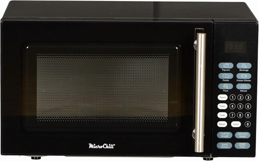 0.7 cu. ft. MicroChill Microwave, Black Exterior, White Interior. Medium Microwave - 10.38"H x 18.25"W x 13.75"D