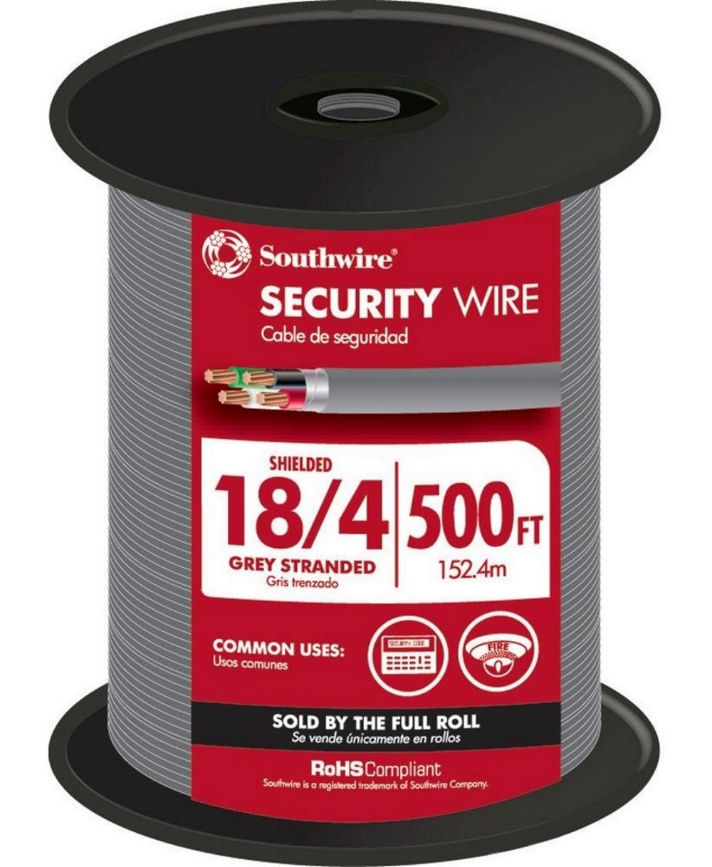 Southwire 500-ft 18/4 Stranded Grey Security Cable 57573044