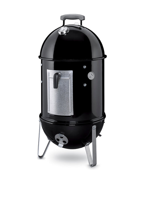 Weber 14-in Smokey Mountain Cooker 286-Sq in Black Porcelain-enamel Vertical Charcoal Smoker 711001