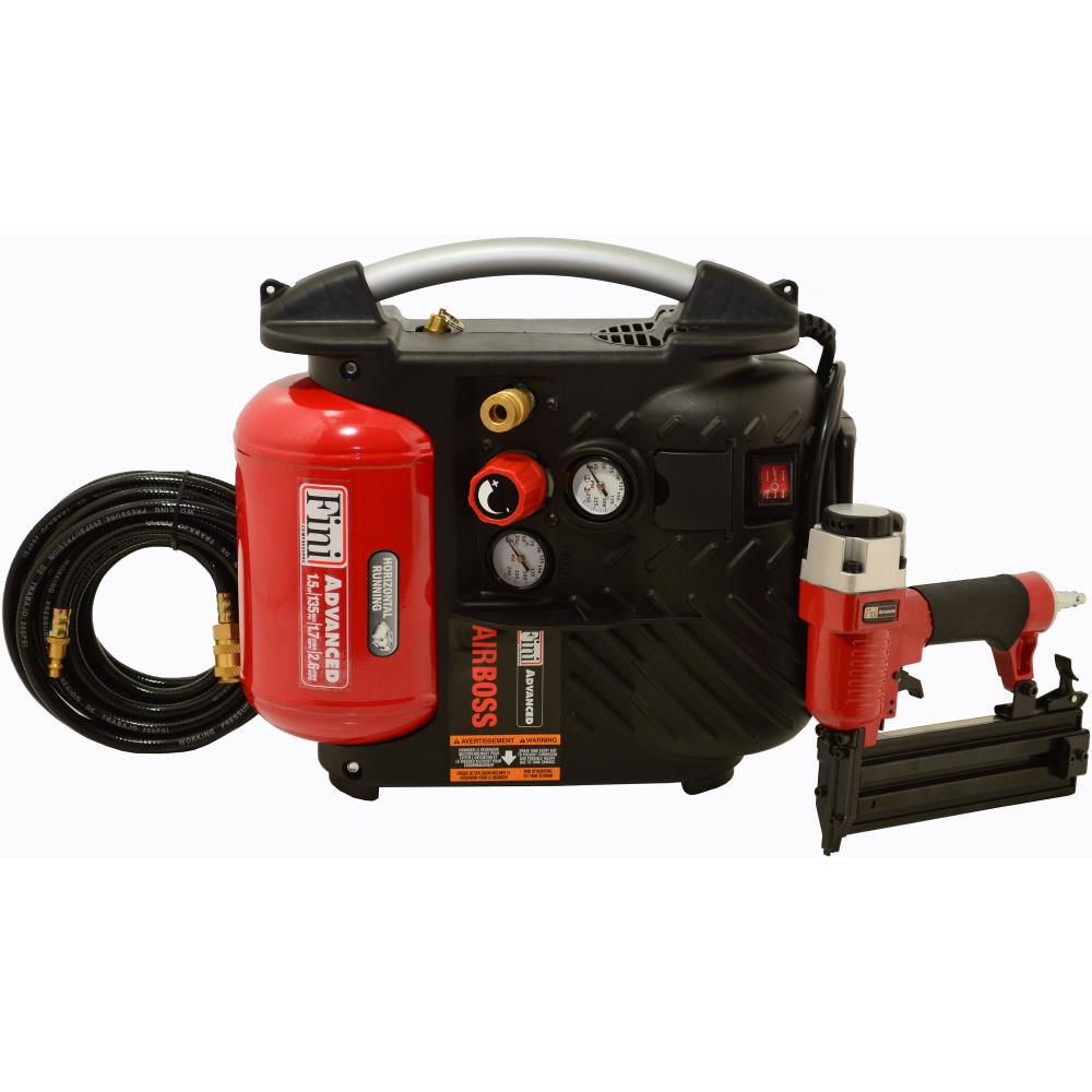 Fini 1.2-Gallon Portable Electric 135 PSI Hot Dog Air Compressor AB1PAK