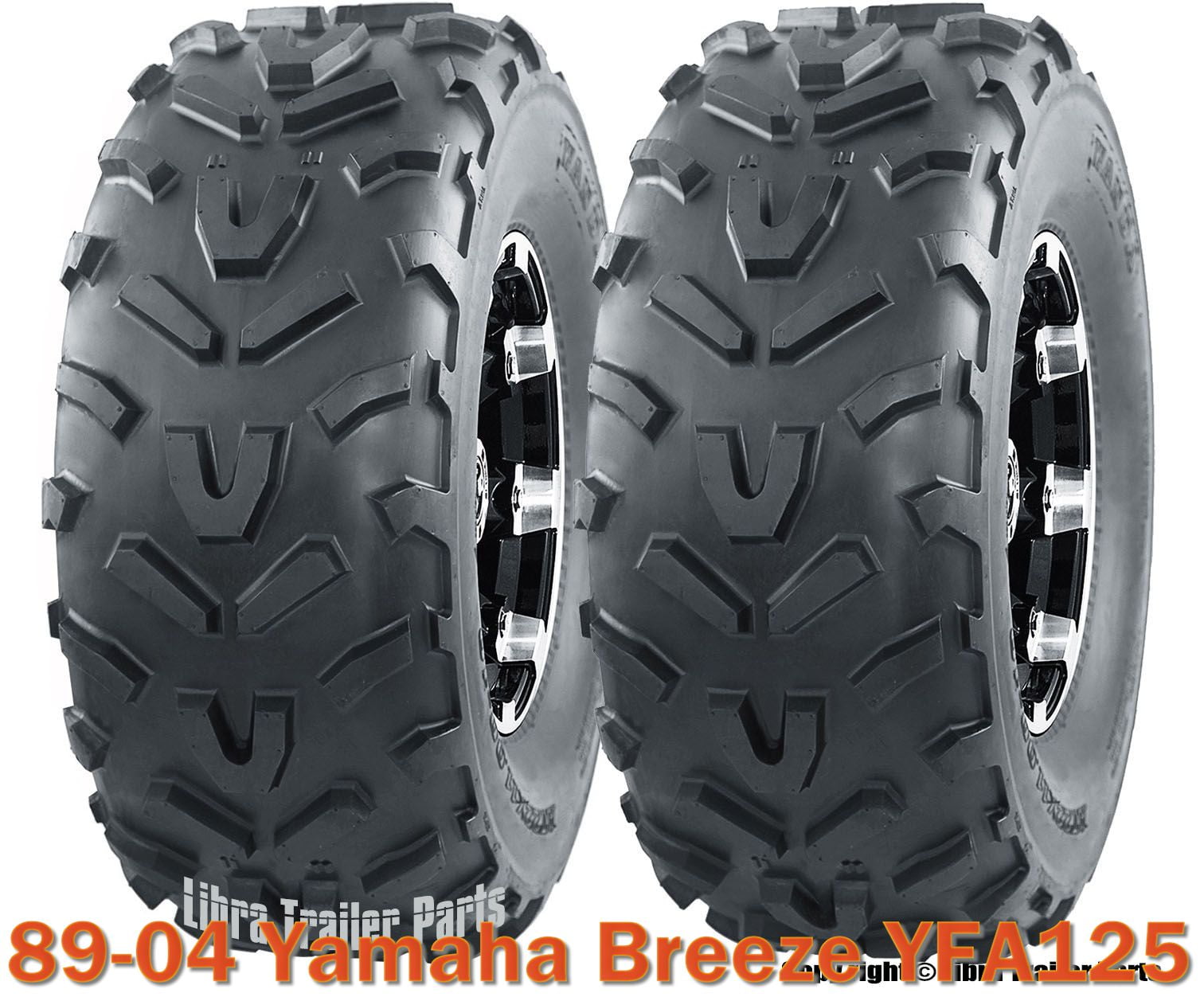 Set 2 WANDA ATV Tires 20X7-8 /6PR for 89-04 Yamaha Breeze YFA125