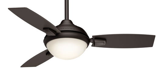 Casablanca Verse 44-in Integrated LED Outdoor Maiden Bronze with Espresso/Maiden Bronze Plastic Blades With Light and Remote ( 3 -Blade ) 693537