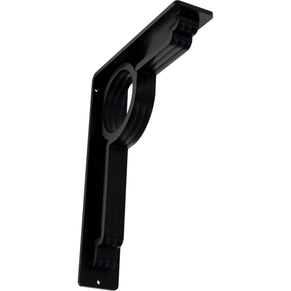 Ekena Millwork Maria 7.5-in x 2-in x 10-in Black Steel Countertop Support Bracket BKTM02X07X10TMA
