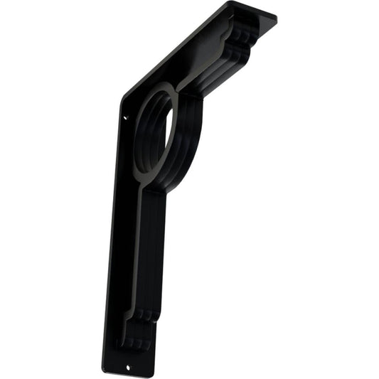 Ekena Millwork Maria 7.5-in x 2-in x 10-in Black Steel Countertop Support Bracket BKTM02X07X10TMA