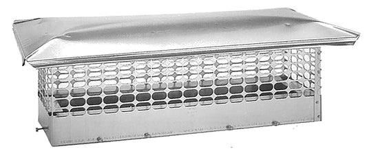 The Forever Cap 9-in W x 28-in L Stainless Steel Rectangular Chimney Cap CCSS828