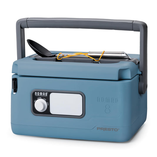 06017 8-Quart Nomad Traveling Slow Cooker, Blue