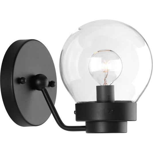 Progress Lighting Spatial 5.37-in 1 -Light Matte Black Modern/contemporary Vanity light 1007551