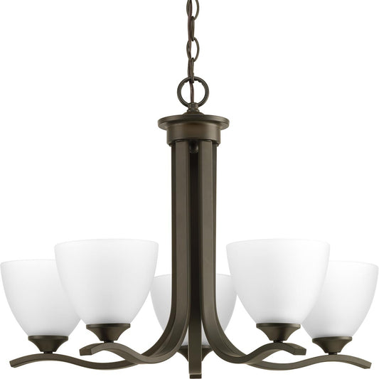 Progress Lighting Laird 5 -Light Antique Bronze Traditional For Use in Bedrooms, Dining Rooms, Foyers, Kitchens, Living Rooms Chandelier 1007367