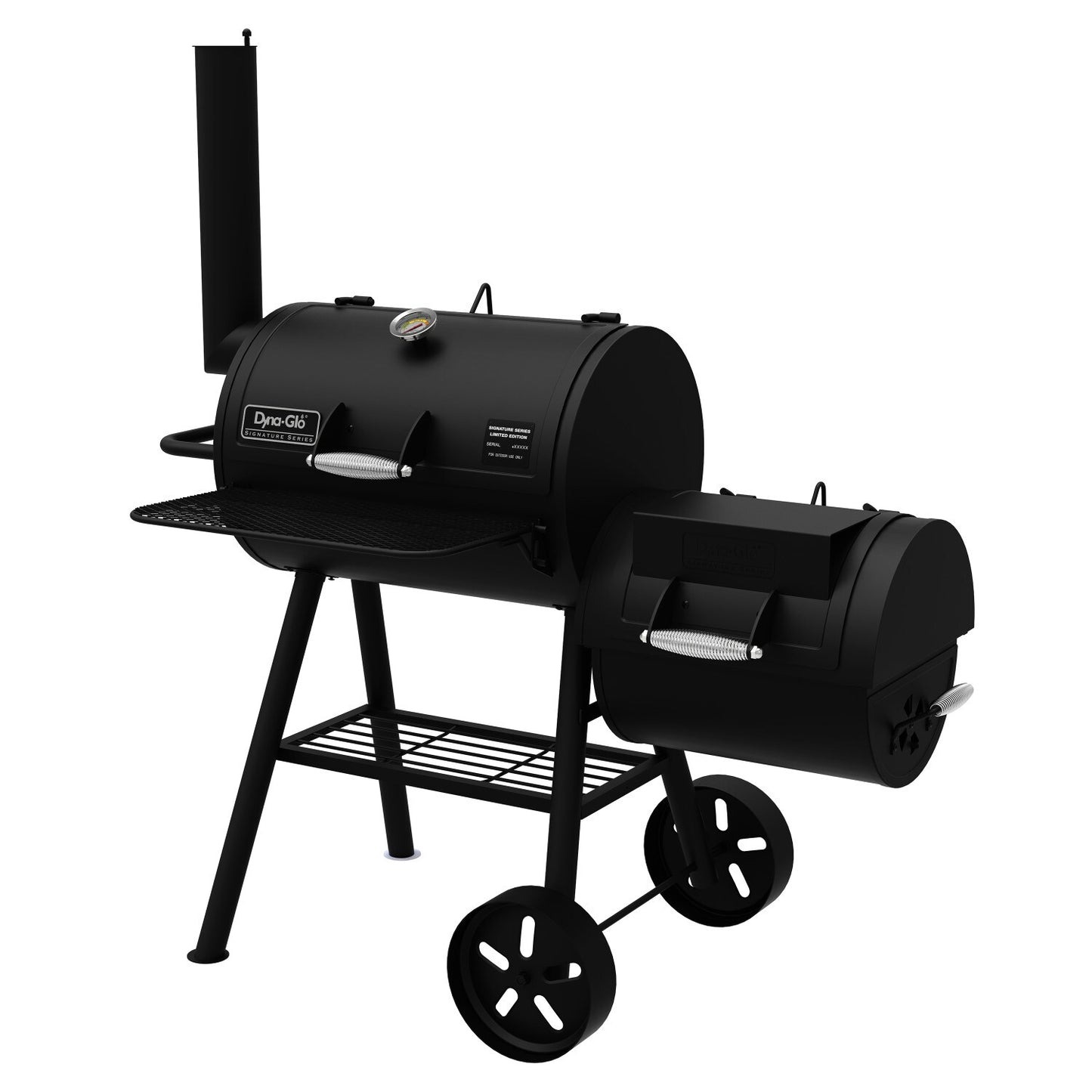 Dyna-Glo Signature Series 37-in W Black Barrel Charcoal Grill