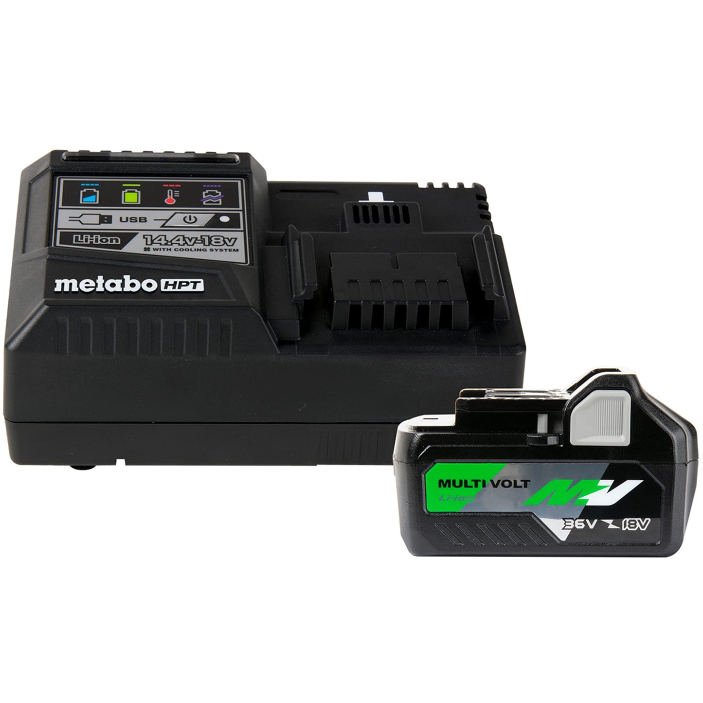 Metabo HPT MultiVolt 36-V Lithium-ion Battery and Charger (4 Ah) UC18YSL3B1M