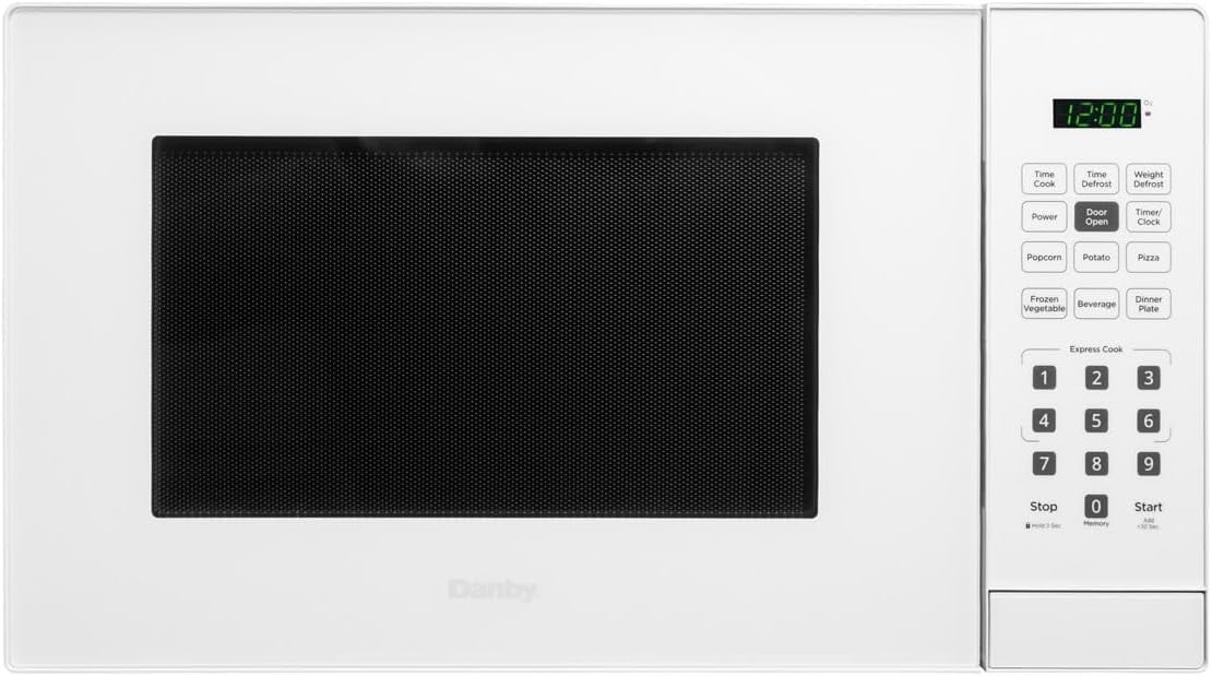 1.1 cu. ft countertop Microwave, White