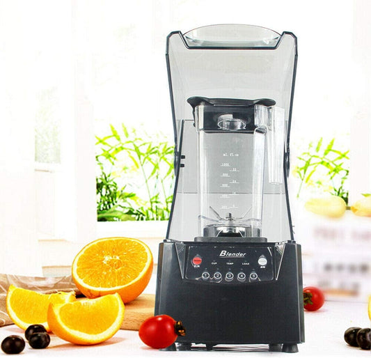 1.8L Soundproof Cover Blender Professional Countertop Blender With Quiet Sound Enclosure 2600W Commercial Smoothie Maker Countertop Blender for Shakes, Fruit Food Mixer Soy milk Juicer Processor