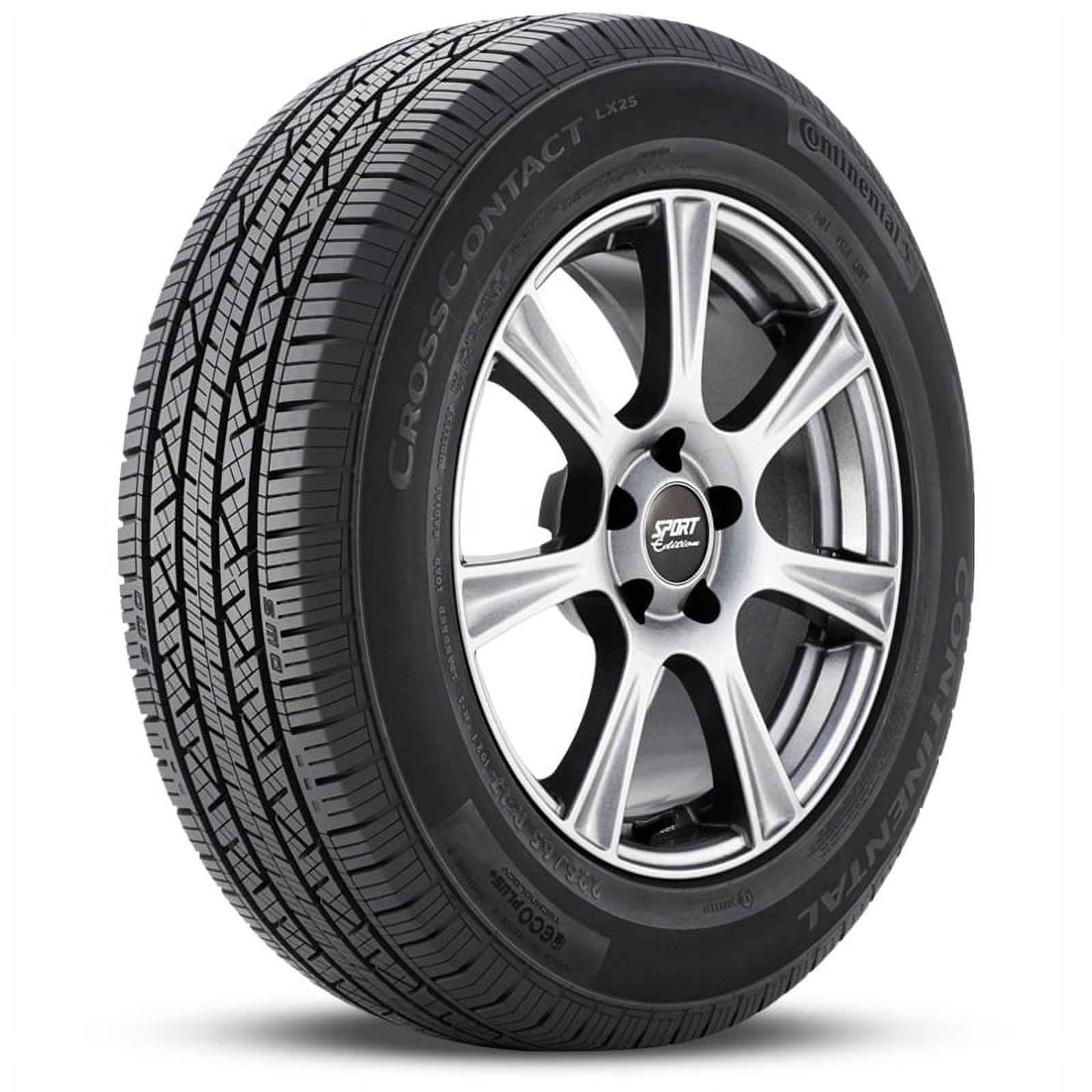 1 Continental CrossContact LX25 225/60R18 100H All Season 70K Mi Warranty 740AA 15491370000 / 225/60/18 / 2256018
