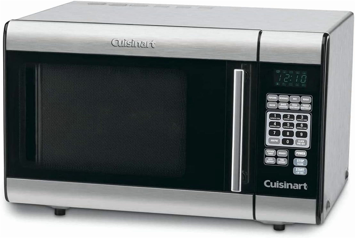 1-Cubic-Foot Stainless Steel Microwave Oven, Brushed Chrome