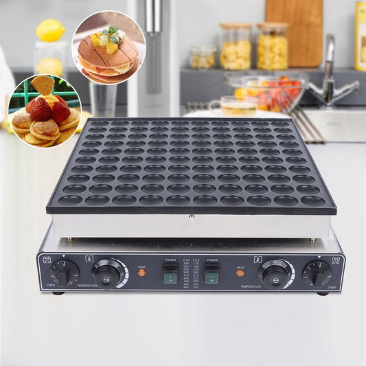 100pcs Electric Mini Dutch Pancake Maker Nonstick Baker Machine Iron Baker 3400W