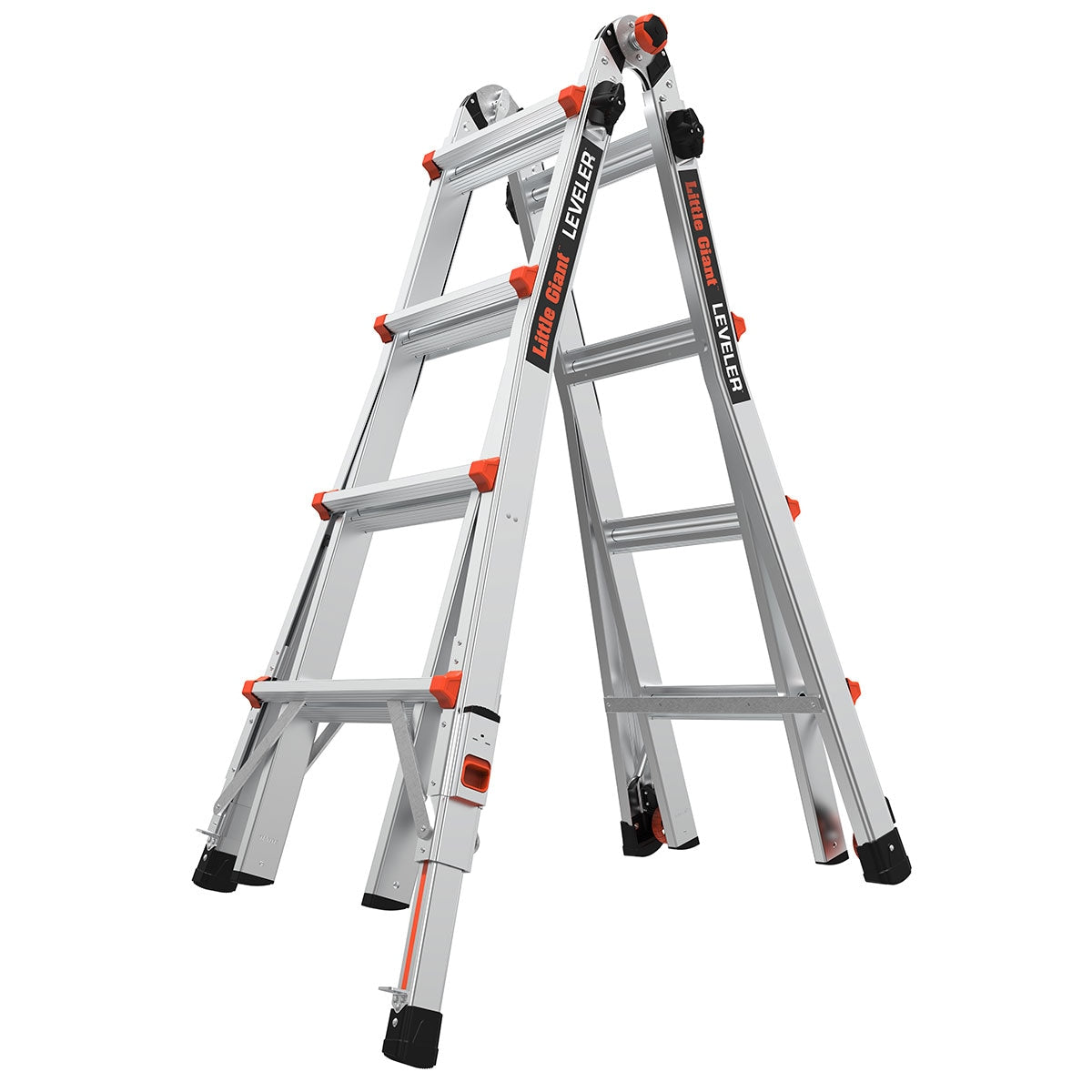 Little Giant Ladders Leveler M17 with Leg Levelers 18-ft Reach Type 1aa- 375-lb Load Capacity Telescoping Multi-Position Ladder 16617-801