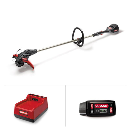Oregon ST275 40-volt 13-in Straight Shaft String Trimmer (Battery and Charger Included)