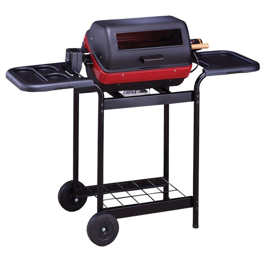 Americana Deluxe Rotisserie 1500-Watt Satin Black Electric Grill 9359U8.181