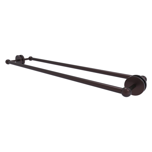 Allied Brass Prestige Skyline 30-in double Antique Bronze Wall mount Double Towel Bar