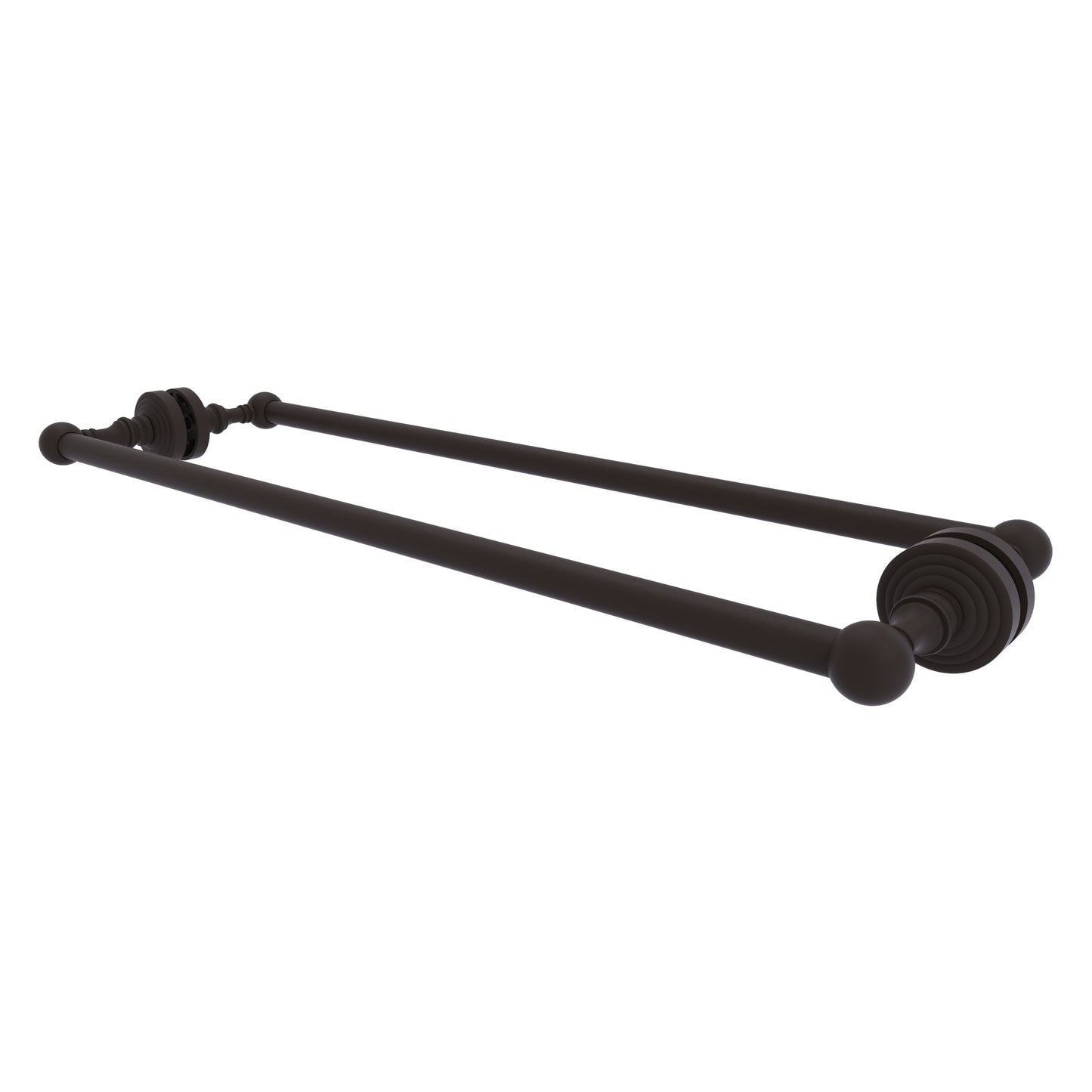Allied Brass Waverly Place 24-in double Oil-rubbed bronze Wall mount Double Towel Bar