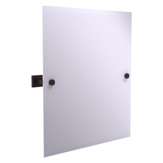 Allied Brass Montero 3.7-Inches x 25-Inches Beveled Frameless Rectangular Tilting Bathroom Vanity Mirror ( Venetian Bronze )