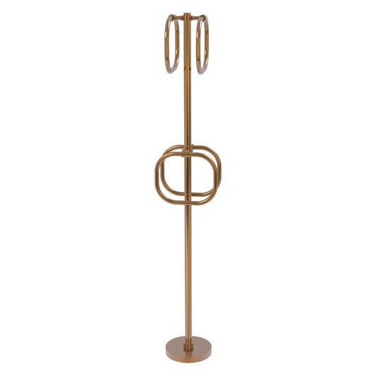 Allied Brass Brushed Bronze Freestanding floor Single Towel Ring