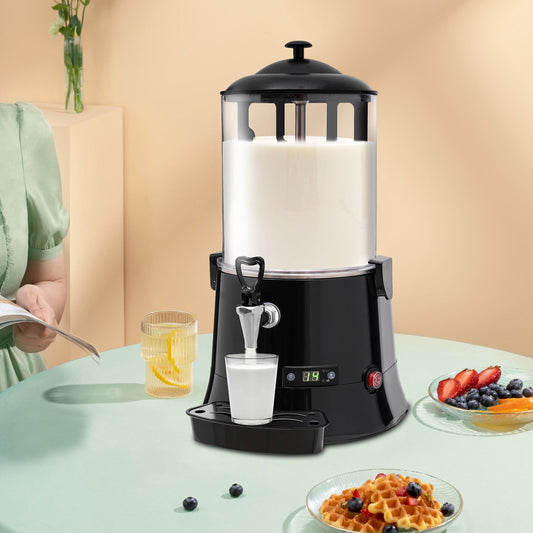 10L Commercial Hot Chocolate Machine Maker, Hot Beverage Warmer for Heating Chocolate, Coffee, Milk, tea