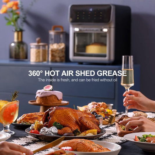 10L Oil,Free Air Fryer, 1350W Digital Touchscreen, 360 Degrees Celsius Irculation For Even Cooking   Meals