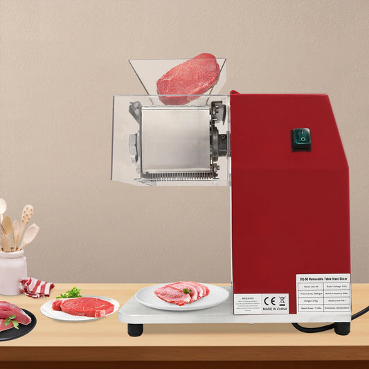 1100W/1.5hp Meat Cutting Machine Commercial Electric Meat Beef Cutter Stainless