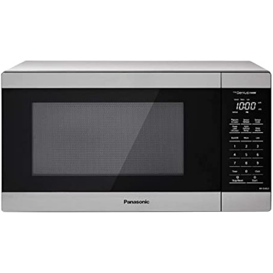 1100W with Genius Sensor Cook and Auto Defrost Countertop Microwave Oven, 1.3 cu ft, Stainless Steel