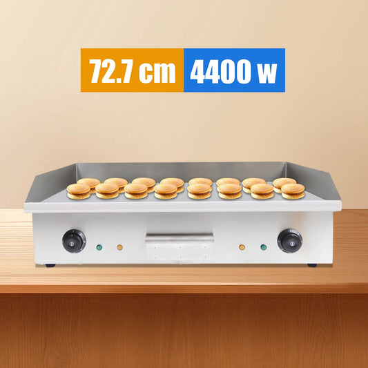 110V / 60Hz 72.7*40cm Cooking Area 3KW Double Control Electric Griddle Cooktop Electric Griddle Cooktop Boasts