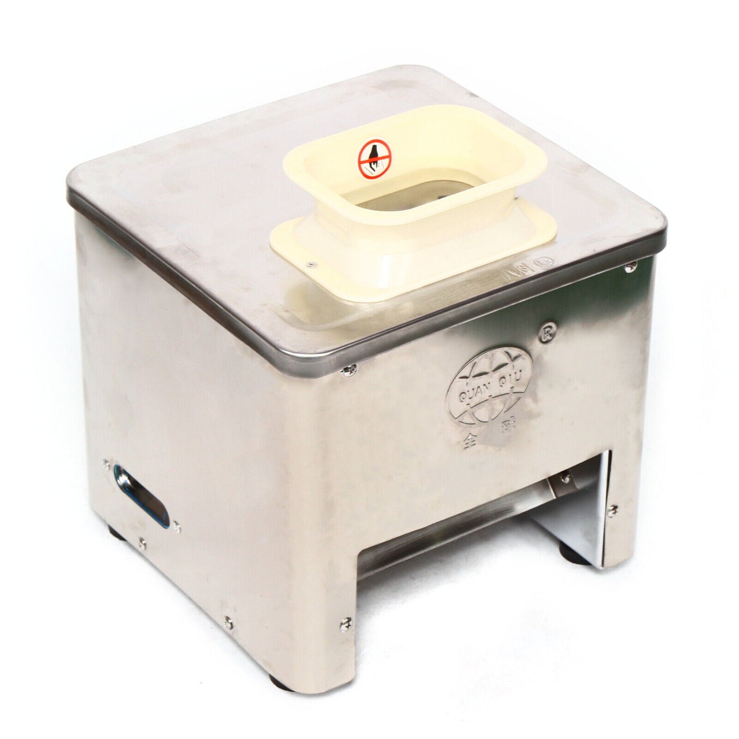 110V Commercial 3.5mm Blade Desktop Meat Cutting Machine, 80kg/h 550W Meat Shredding Machine, Electric Meat Cutter, Stainless Steel Restaurant Food Cutter for Kitchen Restaurant Supermarket