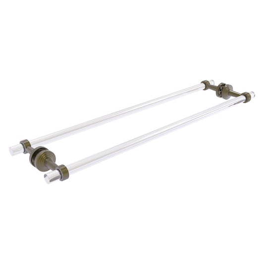 Allied Brass Pacific Beach 30-in double Antique Brass Wall mount Double Towel Bar