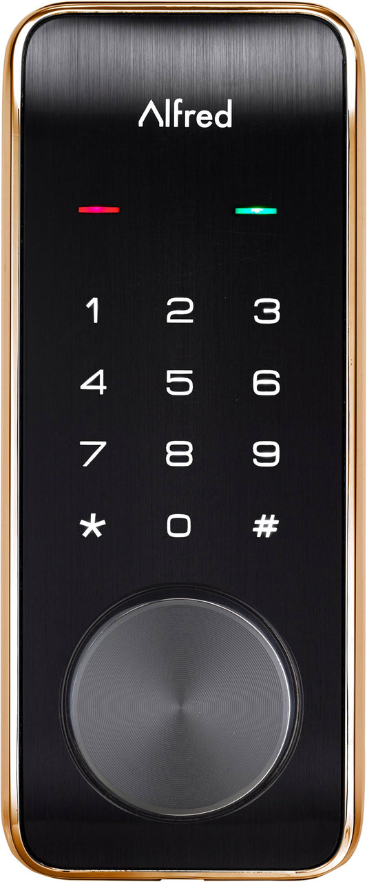 Alfred DB2 Gold Smart Lock Electronic Deadbolt Bluetooth Touchscreen Keypad DB2-B-GL