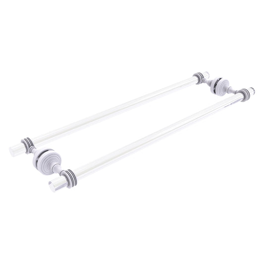 Allied Brass Pacific Grove 24-in double Matte White Wall mount Double Towel Bar