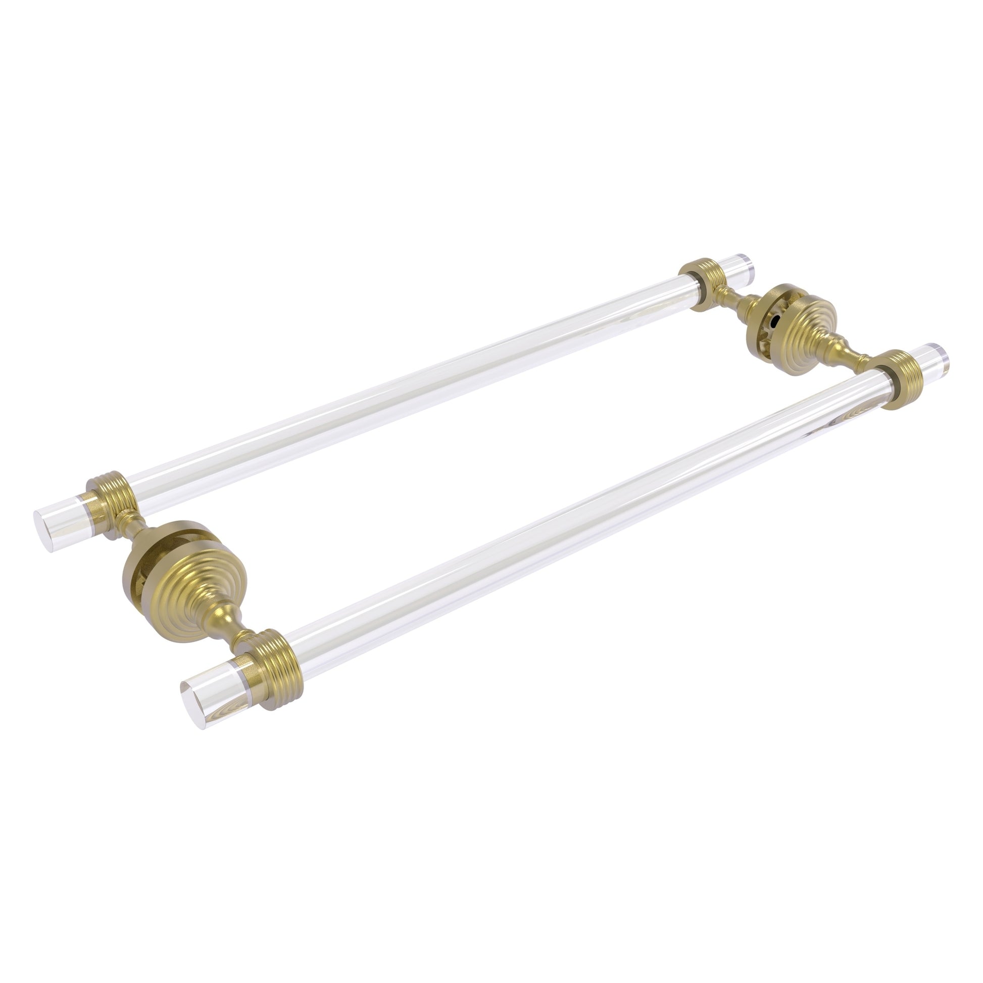 Allied Brass Pacific Grove 18-in double Satin Brass Wall mount Double Towel Bar