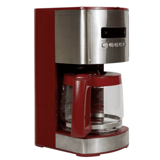 12 Cup Programmable Coffee Maker in Red