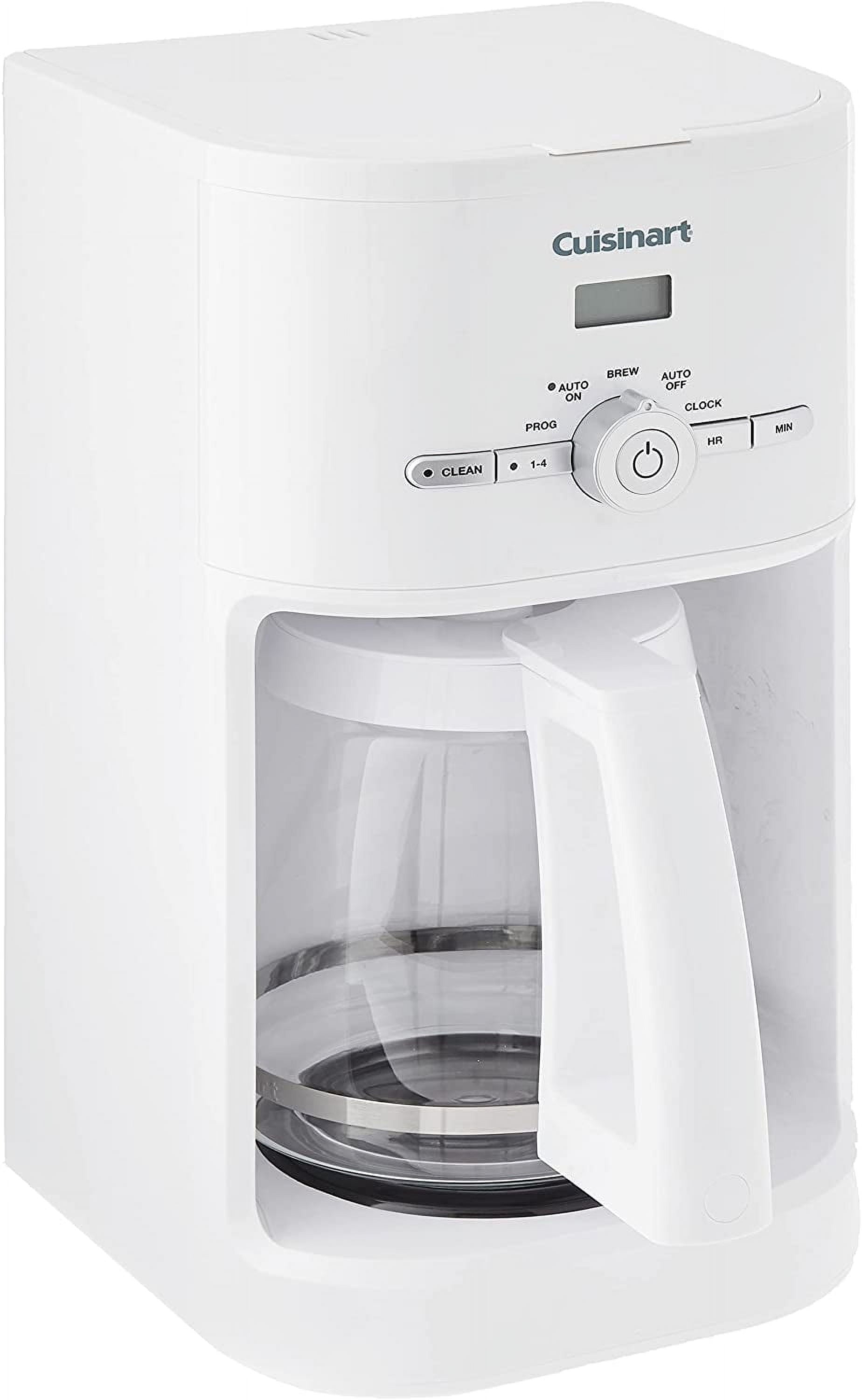 12-Cup Programmable Coffee Maker with Auto Shut-Off, Classic Design, White - Large Capacity Brewer