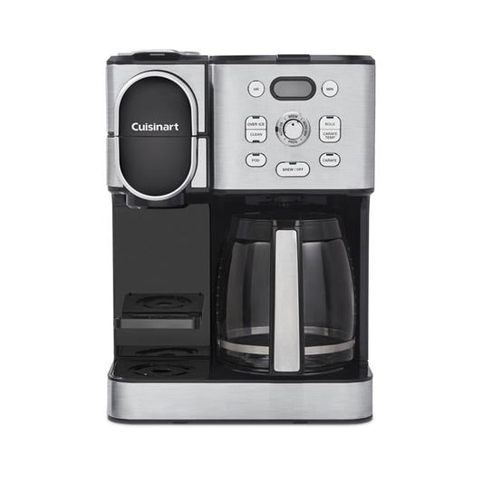 12 Cups Coffee & Tea Brewer, Black & Silver