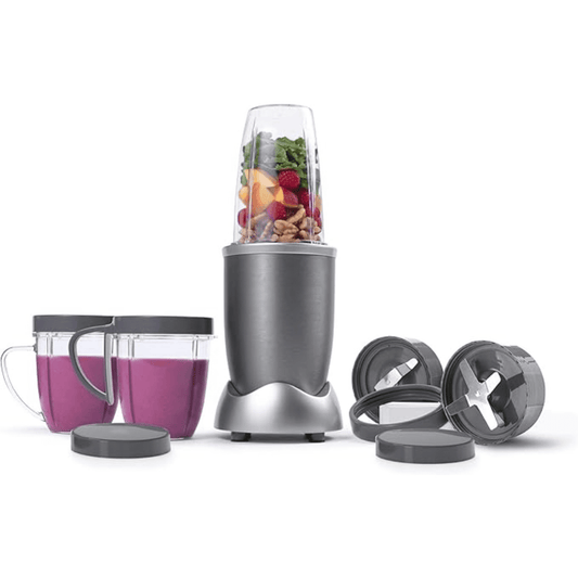 12-Piece High-Speed Blender/Mixer System, Gray (600 Watts)