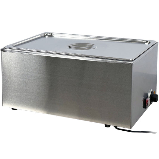 1200W Stainless Steel Full Size Electric Food Warmer 110V Commercial Food Warmer