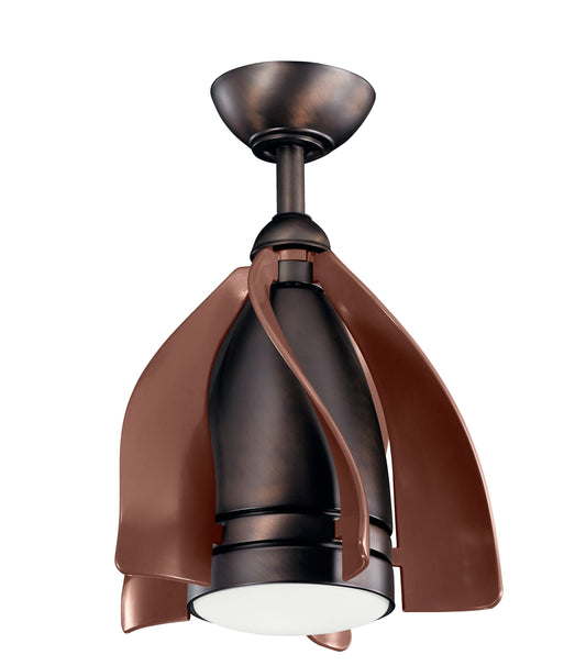 Kichler Terna 15-in Integrated LED Oil Brushed Bronze with Oil Brushed Bronze Blades Ceiling Fan With Light - Remote Included ( 5 -Blade ) 1694920