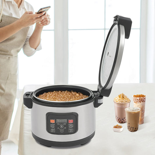 12L Commercial Pearl Cooker Automatic Pearl Maker 12L Bubble Tea Cooker 1850W