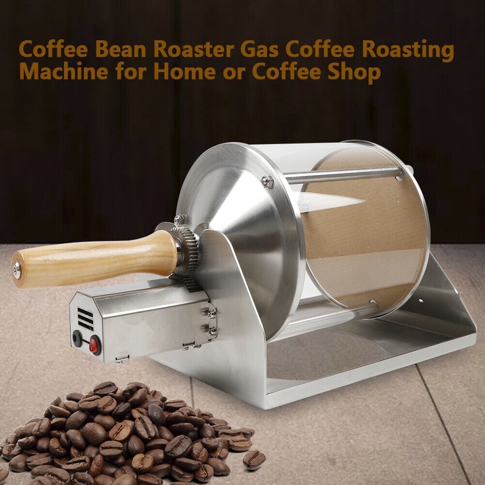 12V Coffee Bean Roasting Machine Stainless Manual Coffee Bean Roasting Machine Direct Heating Home Roaster