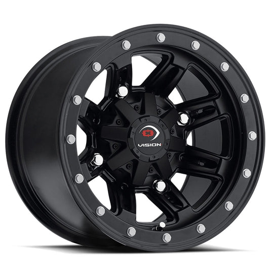 12x7 Vision 550 Five-Fifty Matte Black Wheel 4x115 (2.5mm)